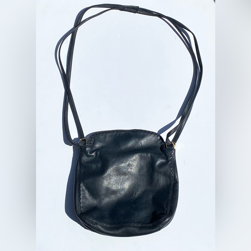 GANSON Vintage Shoulder Crossbody Soft Leather Purse
